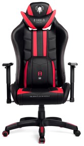 Scaun pentru copii Diablo X-Ray Kids Size: negru-roșu Diablochairs
