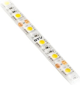 Banda LED Flash GTV pentru mobilier, lumina calda, 60 LED m, 850 lm m, 14,4 W m, 12V, IP65, 5 m Alb cald, 14.4 W m, 12 V, LED Flash, 850 lm m, 10