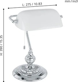 Eglo 90968 - Lampa de masa BANKER E27/60W
