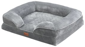 Juskys Pat pentru caini Sheena M 72 x 60 cm - gri