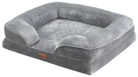 Juskys Pat pentru caini Sheena M 72 x 60 cm - gri