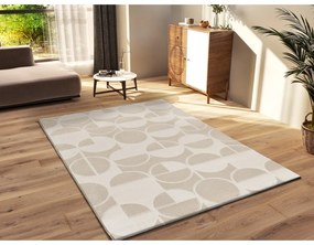 Covor crem-fildeș 160x230 cm Flora – Universal