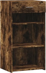 vidaXL Dulap, stejar fumuriu, 50x42,5x93 cm, lemn prelucrat