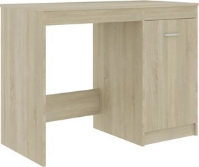 vidaXL Birou, stejar sonoma, 100x50x76 cm, lemn prelucrat