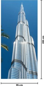 Fototapet pentru ușă - Burj Khalifa (95x205cm)