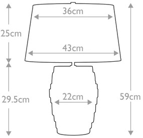 Lampă de masă Elstead NEPTUNE-TL NEPTUNE 1xE27/60W/230V