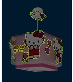 Lustră pentru copii HELLO KITTY Dalber 73262, 1xE27/15W/230V, roz