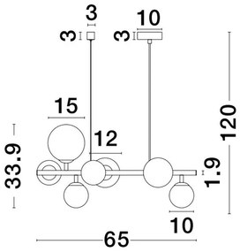 Lustra suspendata design modern ODILLIA