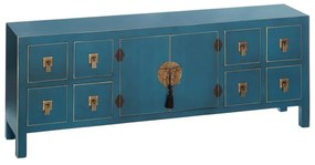 Comodă albastră joasă 130x50,5 cm Oriente – Ixia
