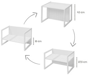 Bancă de copii albă Country Style – Roba