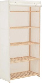vidaXL Șifonier, alb, 79 x 40 x 170 cm, material textil