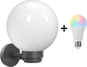 Brilagi Ven HARBOR - aplică de perete LED RGBW 1xE27/15W/230V IP33 antracit/alb