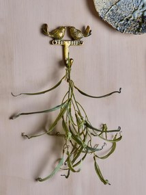 Cuier de perete decorativ, natur, din aluminiu, Fredo