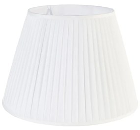 Abajur plisat alb 45/30 cm