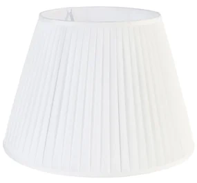 Abajur plisat alb 45/30 cm