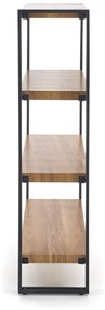 Raft Bolivar REG1 stejar auriu/negru H120 cm