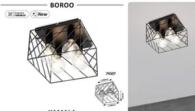 Plafoniera design modern Boroo negru