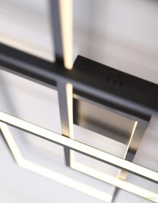 Lustra LED XXL suspendata design modern GEOMETRIC alba P0272 MX