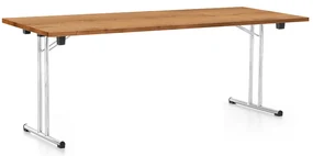Masă plianta 200 x 80 cm, stejar auriu