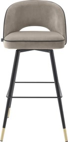 Set de 2 scaune de bar design modern Cliff, greige 113711 HZ