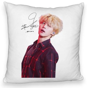 Perna Decorativa Fluffy BTS Jimin 2, 40x40 cm, Husa Detasabila, Burduf