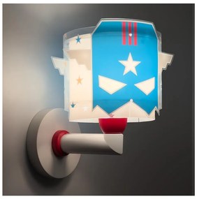 Dalber 61819 - Aplica de perete pentru copii BLUE HERO 1xE27/15W/230V