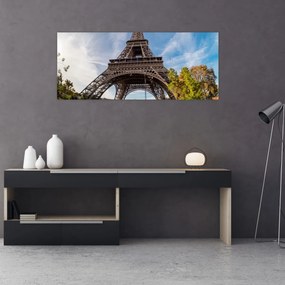 Tablou - Turnul Eiffel colorat (120x50 cm)