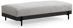 Taburet Eti negru Pouffe gri