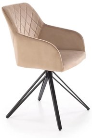 Scaun rotativ K535 velvet bej