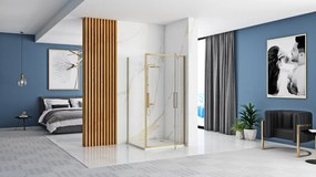 Cabina dus REA Rapid Swing Brush Gold