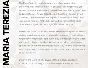 Aplica de perete Cristal Bohemia Exclusive 3 brate MARIA TEREZIA AUREA