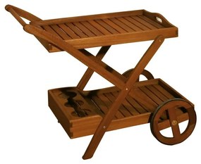 Masă de servire pentru grădină din lemn de eucalipt 54x88 cm Toledo – Garden Pleasure