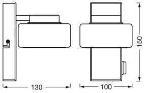 Ledvance - Aplica LED baie ORBIS FLAME 5,5W 230V IP44 negru