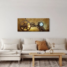 Tablou cu aparatele istorice ale ceasurilor (120x50 cm)