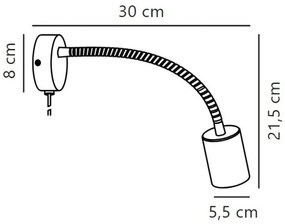 Spot de perete Nordlux EXPLORE 1xGU10/7W/230V