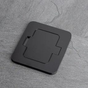 Brilagi - Priză de pardoseală încastrată pentru exterior IP55, neagră, dreptunghiulară