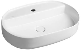 Chiuvetă albă din ceramică 60x40 cm Infinity Oval – Sapho