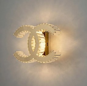 Aplica de perete LED design ambiental Ring auriu