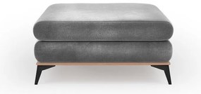 Puf cu tapițerie de catifea Windsor &amp; Co Sofas Astre, gri