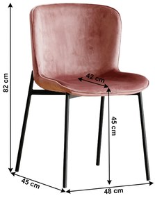 Zondo Scaun de sufragerie Perite (roz vechi). 1034328