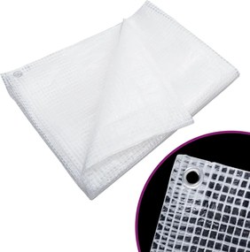 vidaXL Prelată Leno 140 g/m², alb, 3x5 m