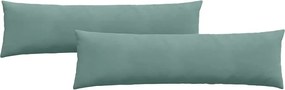 vidaXL Perne pentru canapea 2 pcs Verde Mării 145 x 40 cm
