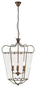Lustra / Pendul design rustic Manto Latern HL 6-1532/3 Antik-gold OR