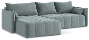 Colțar albastru extensibil/cu spațiu de depozitare (cu colț pe partea stângă/cu șezlong) Moku – Makamii