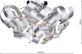 Där Lighting RAW0450 - Plafonieră RAWLEY 4xG9/25W/230V crom mat