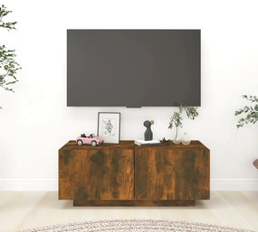 815717 vidaXL Comodă TV, stejar fumuriu, 100x35x40 cm, lemn prelucrat