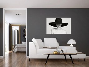 Tablou - Femeia cu pălărie (90x60 cm)