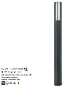 Stalp LED de ilumint exterior design modern BU-OH H-250cm
