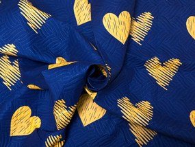 Cuvertura de pat GOLBINO, albastru inchis Dimensiune: 170 x 210 cm