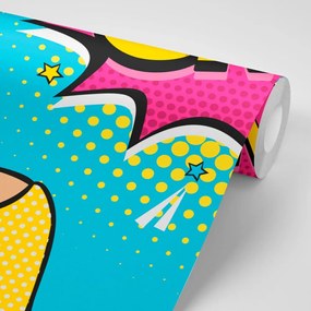 Tapet autoadeziv doamne în stil pop art - OMG!